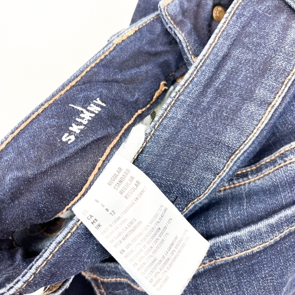 American Eagle Super Stretch Skinny Blue Jeans - Picture 3 of 13